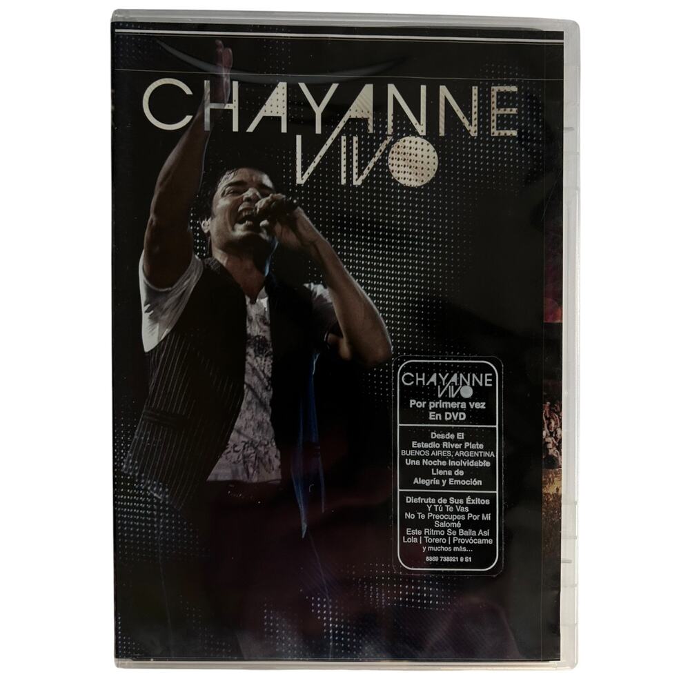 Chayanne Vivo DVD 2008 Live Concert River Plate Argentina Latin Pop